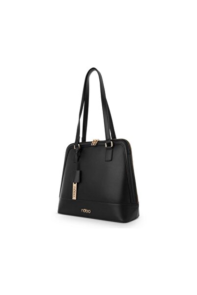 Nobo Elegant Women's Briefcase Bag in Black Leather NBAG-R0810-C020