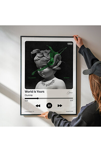 Thetic Gunna - World Is Yours Single Collection Premium Spotify Poster - Song Poster!