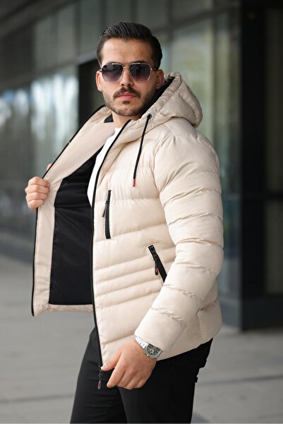 FASİON Men's Winter Water and Windproof Puffer Coat