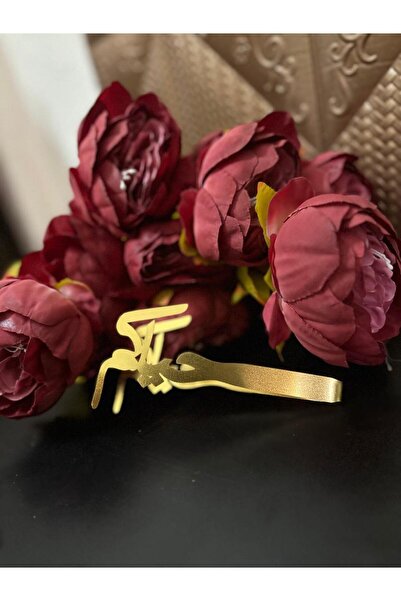 Generic Luxury gold charcoal tongs and incense with the words "Welcome" – elegance and luxury in every detail