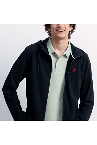 Giordano Men's Slim Fit French Terry Zip-Up Hoodie