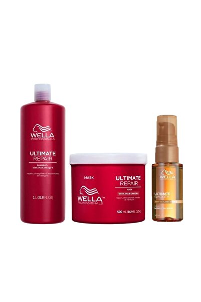 Wella Professionals Ultimate Repair & Smooth Package – Shampoo 1000 ml + Mask...