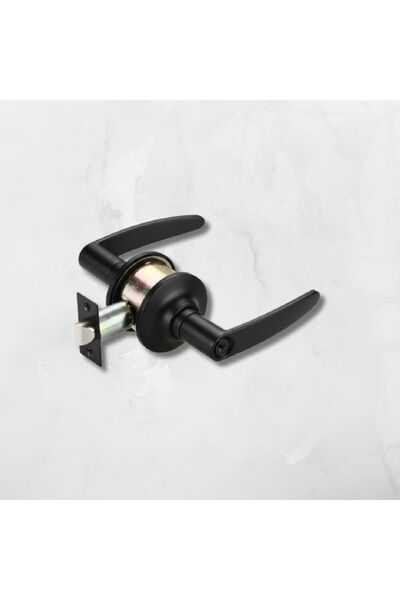 almital mobilya aksesuarları furniture accessories Încuietoare cu buton Vectis - Încuietoare de tip american pentru hotel - Negru (compatibil în loc de încuietoarea cu buton veche)