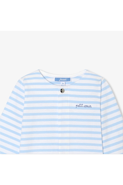 jacadi Newborn Baby Boy Striped Jersey Jumpsuit