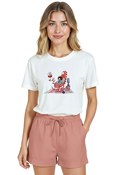 Color Luxe Women's White Relaxed Fit 100% Cotton T-Shirt – Reading Corner & C...