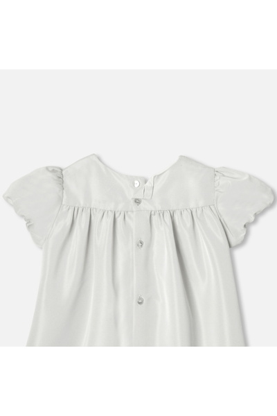jacadi Baby Girl Balloon Sleeve Taffeta Dress