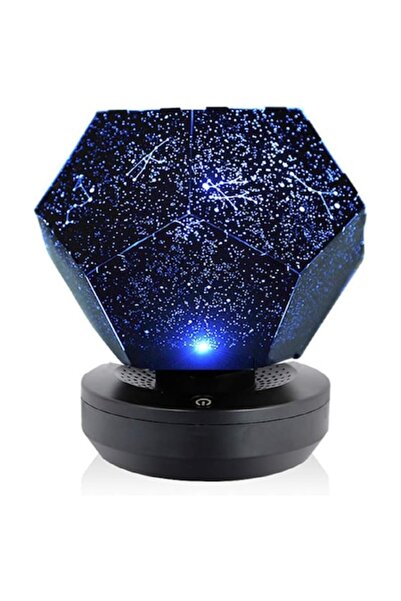 SUPER TRENDS SUPER TRENDS® Starry Sky LED Projector Lamp, Rotating, Bluetooth and Remote Control, Black