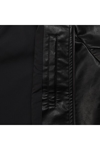 Giordano Men's Regular Fit Leather Jacket