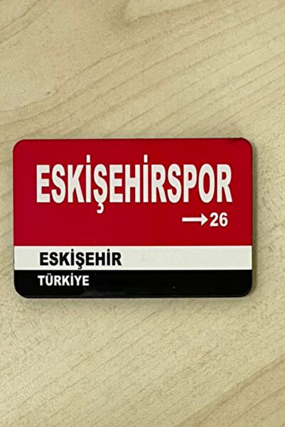 DURUSA Eskişehir Retro MDF Magnet 6x9 cm UV Baskı - Güçlü Mıknatıs | Taraftar...