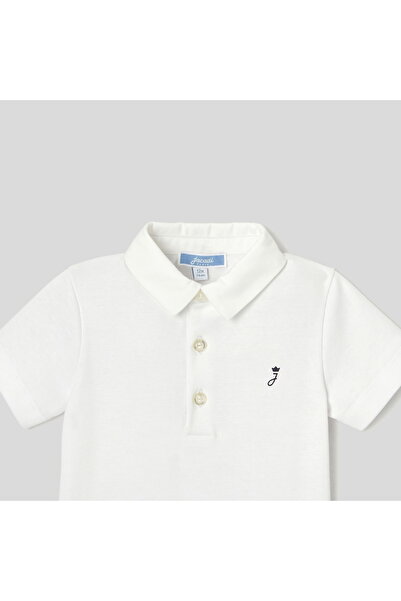 jacadi Baby Boy Oxford Collar Bodysuit