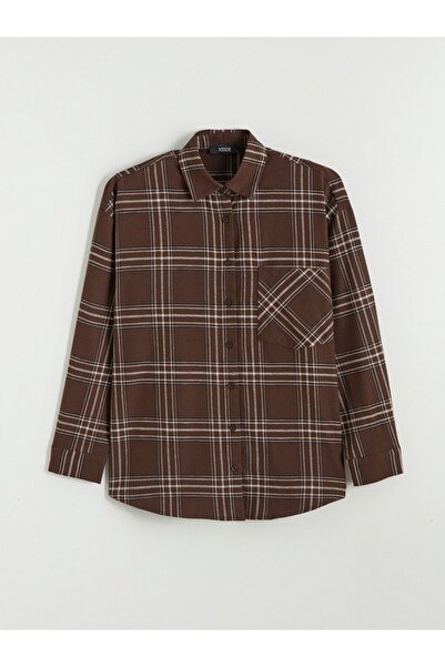 LC Waikiki Xside Plaid Oversize Women's Shirt
