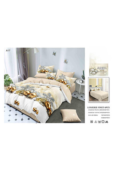 FIONNA.RO Fine Christmas Bedding - Golden Globes and Silver Stars