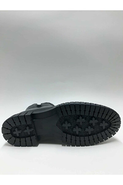 Ataç Genuine Leather with Fur Inside, Flexible Rubber Sole, Zippered Boots, Winter Men's Boots