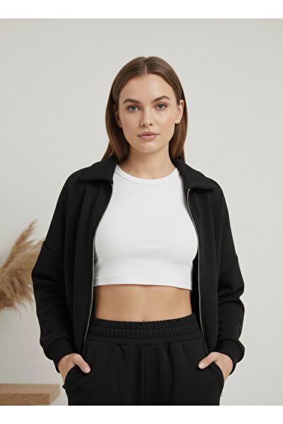 Ceylen Modal Zippered Sweat