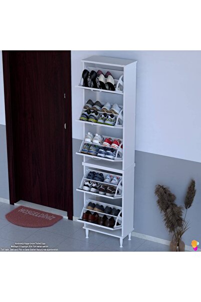 Modilayn VARBİ UMAY' 2 Li Kapı Önü 52x205x26 cm’ lik 5 Düşer Kapak 10 Göz Böl...