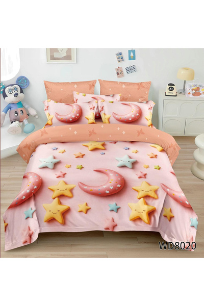 FIONNA.RO Lenjerie De Pat Finet 4 Piese Cu Elastic 5D In Relief - Iti Dau Lun...