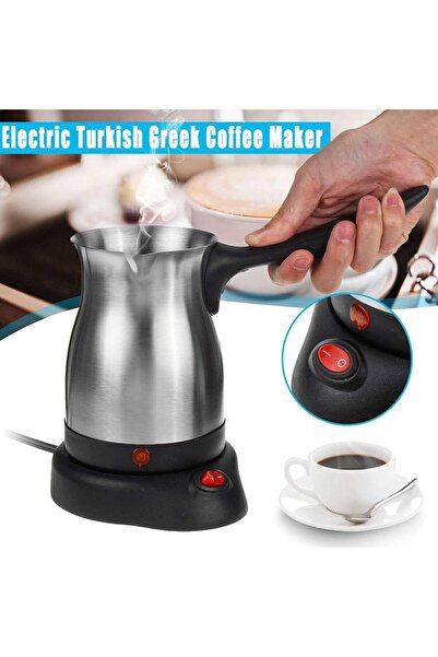 Bonjour Turkish Coffee Maker, 600ML Electric Stainless Steel, 6 Cups