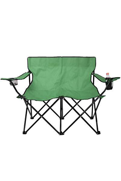 Cady One كرسي تخييم مزدوج قابل للطي مصنوع من قماش عالي الجودة، أرجل غير قابلة...