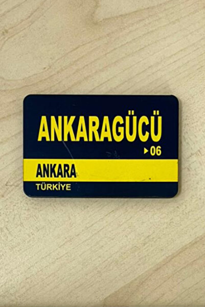 DURUSA Ankaragücü Retro MDF Magnet 6x9 cm UV Baskı - Güçlü Mıknatıs | Tarafta...
