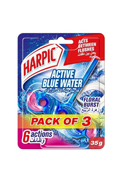 Generic Harpic Active Fresh Toilet Cleaner Rim Block Floral Blossom Scent 3x3...