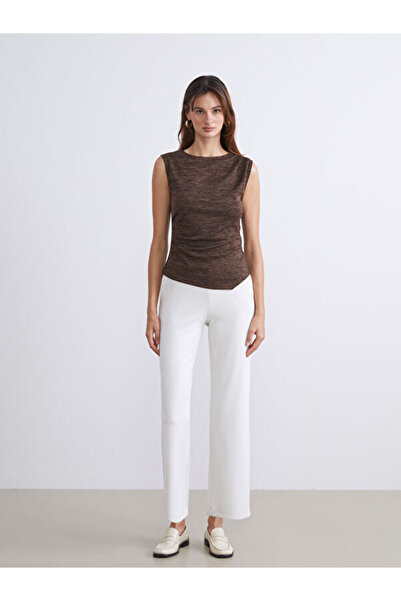 LC Waikiki بنطال رياضي نسائي واسع الساق بخصر مطاطي