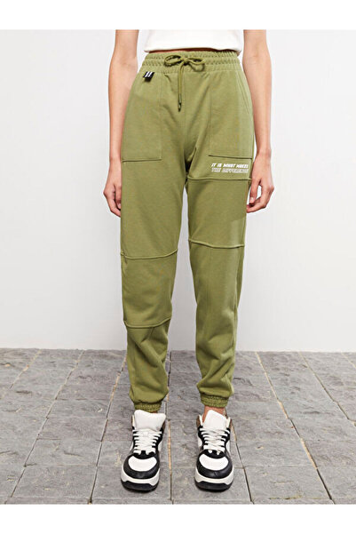 LC Waikiki Printed Women's Sweatpants with Elastic Waistband