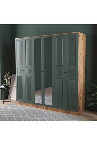 Teen & Bright NİL 6 KAPAKLI EKO GARDIROP - MDF KAPAK