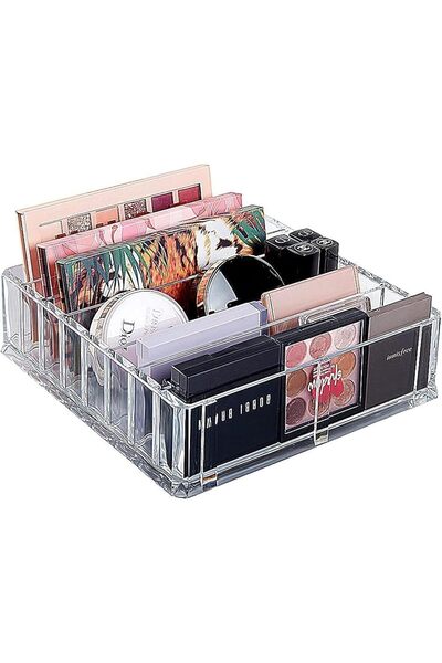 BPA ® منظم لوحة المكياج الأكريليكي ذو 8 فتحات للأدراج