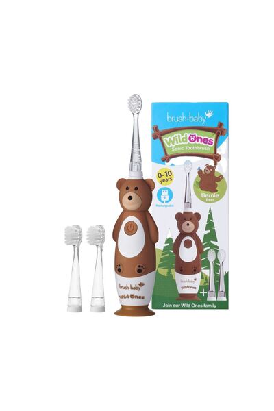 Brush-Baby WildOnes Çocuklar İçin Elektrikli Şarj Edilebilir Diş Fırçası AYI ...