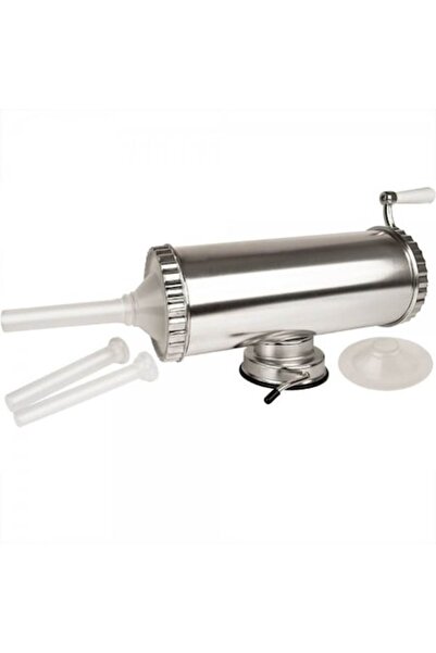 SokShop Sausage Filler 3 LBS Stainless Steel Horizontal 2 Funnels - Vanessa