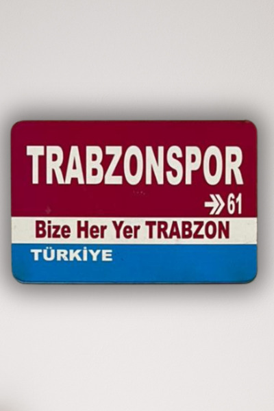 DURUSA Trabzonspor Retro MDF Magnet 6x9 cm UV Baskı - Güçlü Mıknatıs | Taraft...