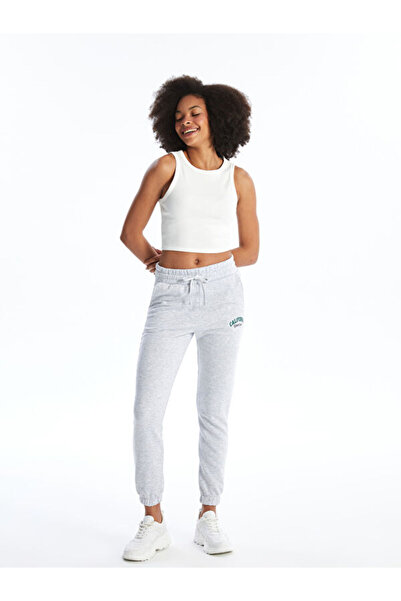 LC Waikiki Printed Women's Jogger Sweatpants with Elastic Waist