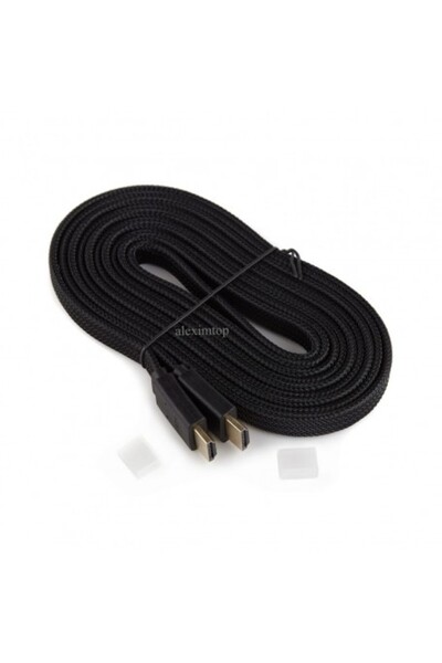 ElectroAZ HDMI Male to HDMI Male Flat Screen Cable, ULTRA HD 4K-3D, 3m