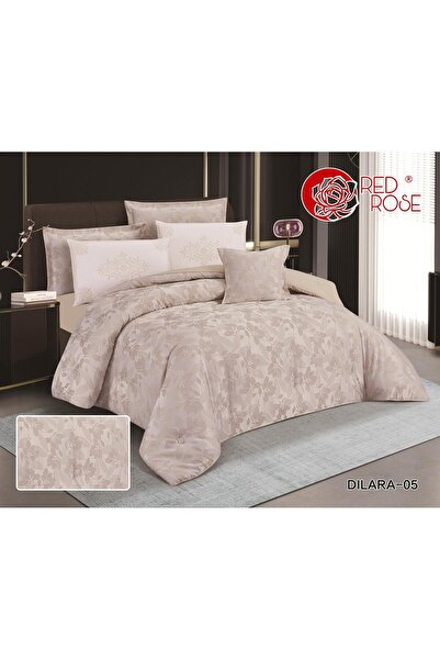 Red Rose Luxury summer bedding set for two people - 7 pieces