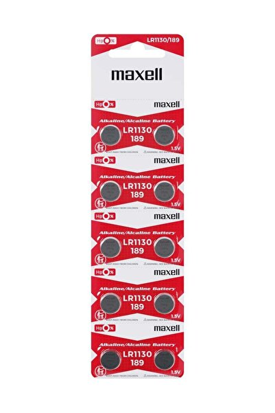 Generic بطاريات ماكسيل قلوية 1.5 فولت، 10 قطع، طراز AG10 LR1130 (189)