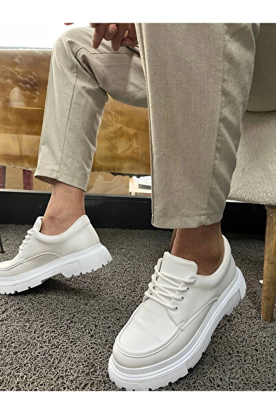 Generic Brand KB-X6 Kuback Pantofi casual pentru bărbați din piele albă