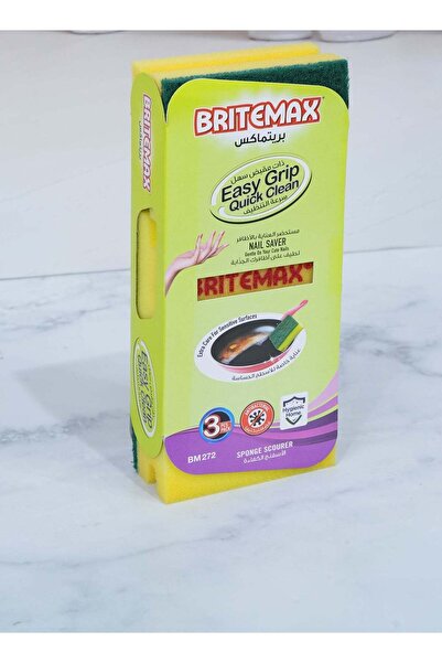 Generic Homeway BRITEMAX PRINTING GRIP SPONGE SCRUBBERS 3PCS