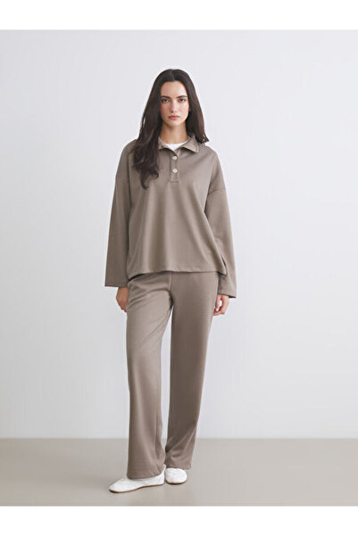LC Waikiki Seçimler I Beli Corded Wide Leg Women's Sweatpants from Freezen Store
