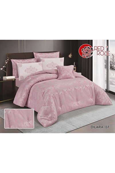 Red Rose Luxury summer bedding set for two people - 7 pieces