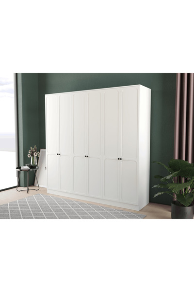 Teen & Bright IRMAK 6 KAPAKLI EKO GARDIROP - MDF KAPAK