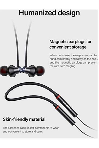 Generic Lenovo HE05X Hanging Headphone Black