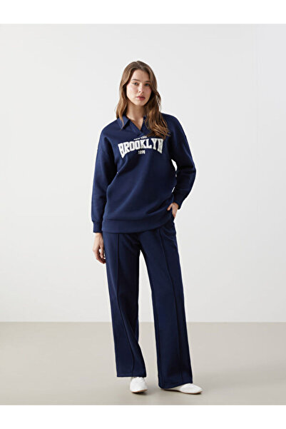 LC Waikiki Γυναικείο χοντρό αθλητικό παντελόνι με ελαστική μέση