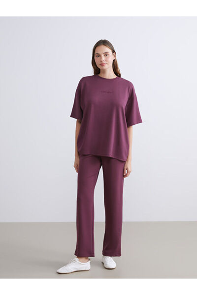 LC Waikiki Pantaloni de trening pentru femei cu picioare late cu talie elastică