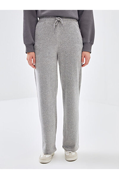 LC Waikiki Velvet Women's Sweatpants with Elastic Waist