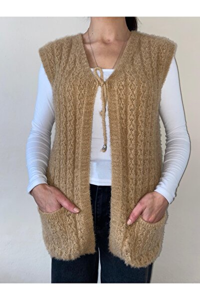 mamizya Double Pocketed Lace-Up Yumoş Vest