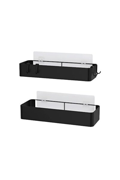 SUPER TRENDS Set de 2 rafturi pentru baie, Super Trends, adeziv, oțel inoxida...