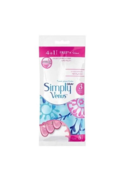 Venüs ماكينة حلاقة سيمبلي فينوس للاستخدام لمرة واحدة 5 piece