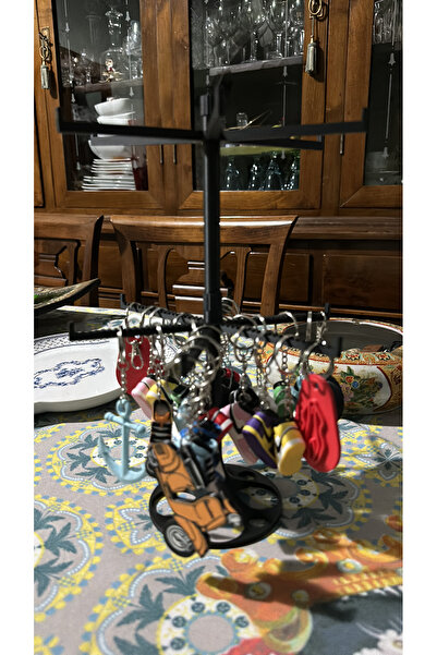 DigiArtisan3D حامل سلسلة مفاتيح دوار بجميع الألوان - حامل عرض وتنظيم لسطح الم...