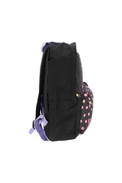 kuromi Kuromi schoolbag, black and pink, 40 x 30 x 15 cm