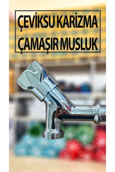 Çeviksu Karizma Model Çamaşır Bulaşık Makinası Musluğu (Çamaşır Makinaları Bağlantı Hortumlarına Uyumludur)